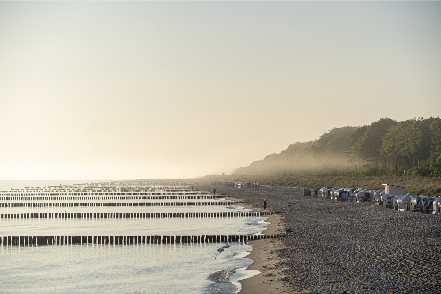 Sonnenuntergang ueber der Standbar